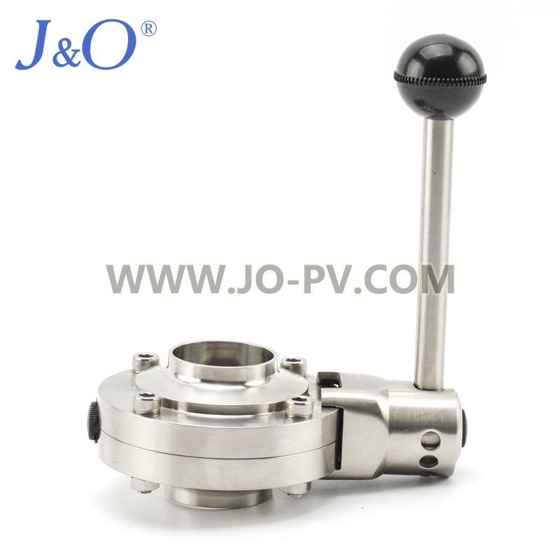 Sanitary Butterfly Valve Weld-Weld With Square Handle
