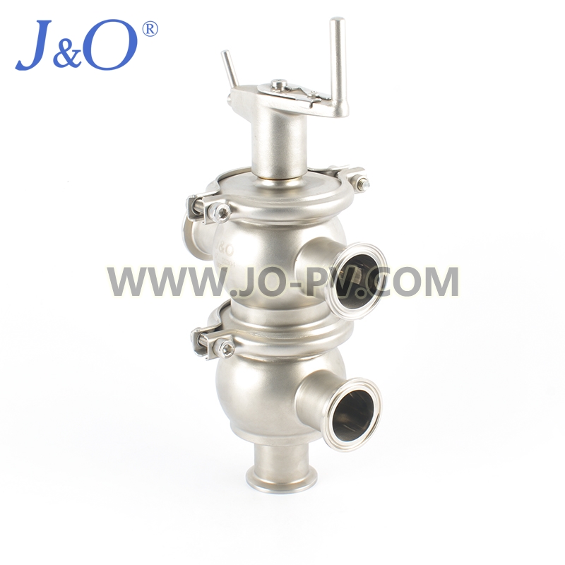Stainless Steel Sanitary TL Type Manual Clamp Divert Valve