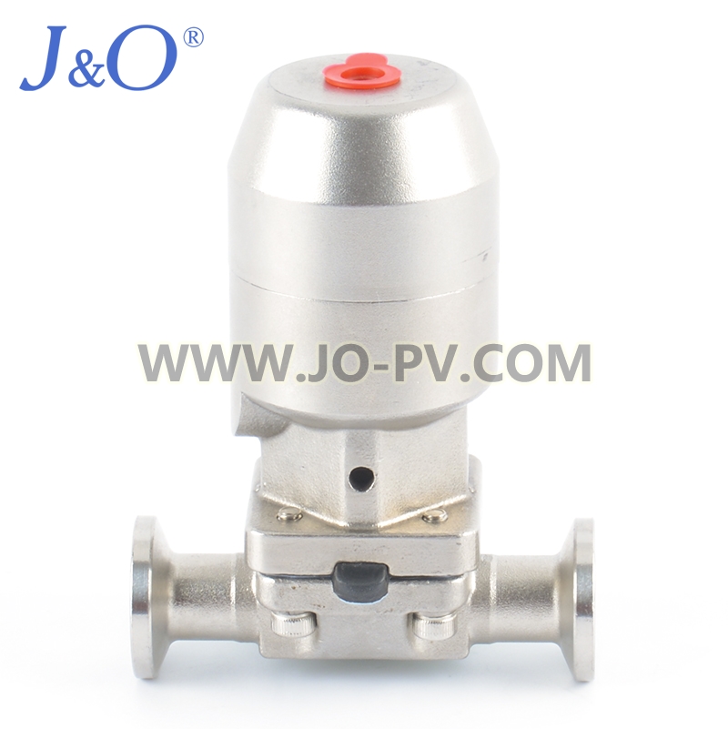 Sanitary Stainless Steel Tri Clamp Pneumatic Diaphragm Valve With Stainless Steel Actuator