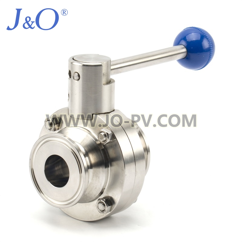 Sanitary Butterfly Valve 4 Positions Handle