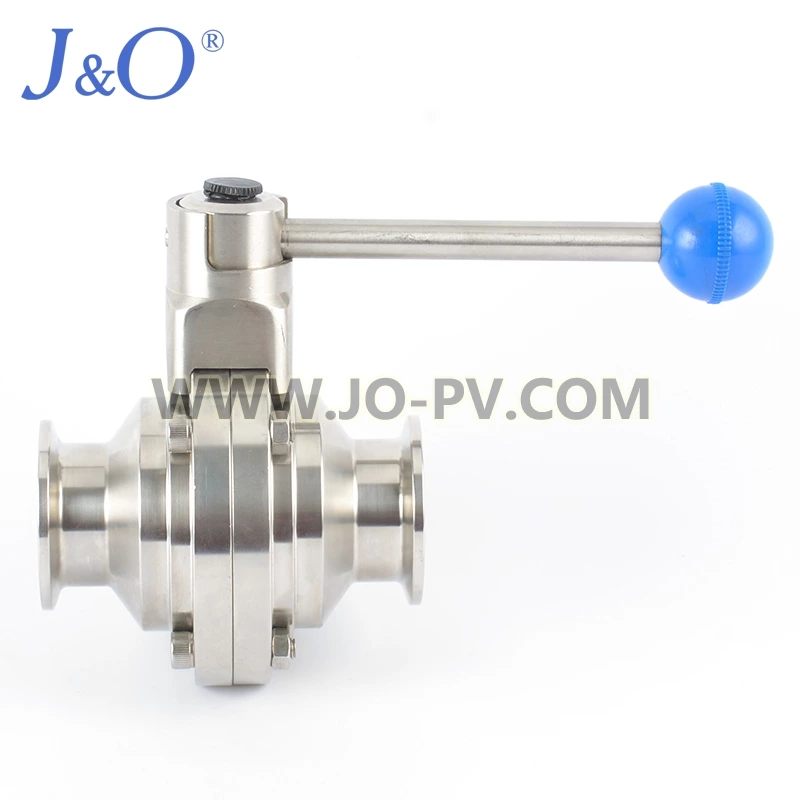 Sanitary Stainless Steel Tri-clamp Butterfly Ball Valve