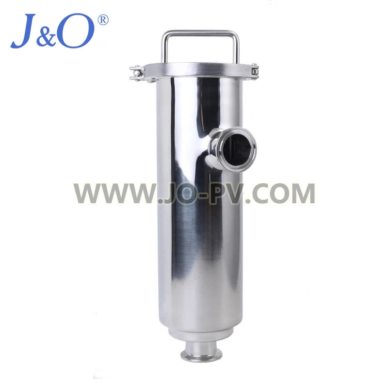 Sanitary Stainless Steel Tri Clamp Angle Type Filter Strainer