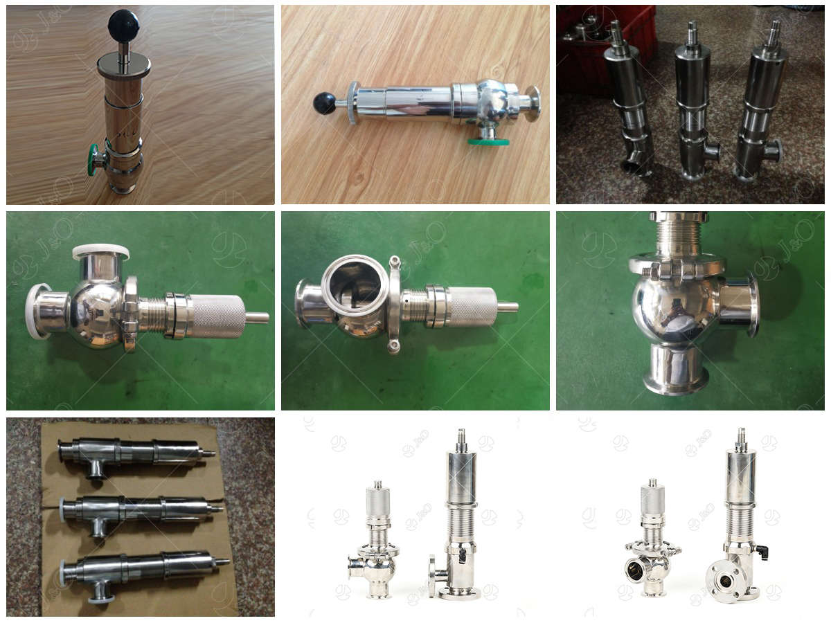 Sanitary Stainless Steel Tri Clamp Safety Valve China Jando Fluid Control 8529