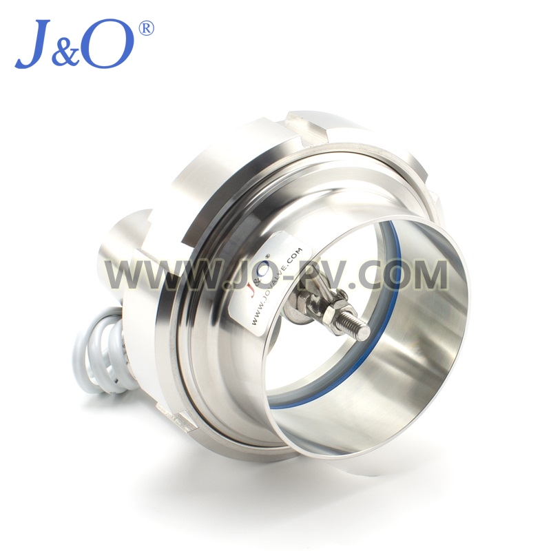 Sanitary Stainless Steel Union Type Sight Glass With Light