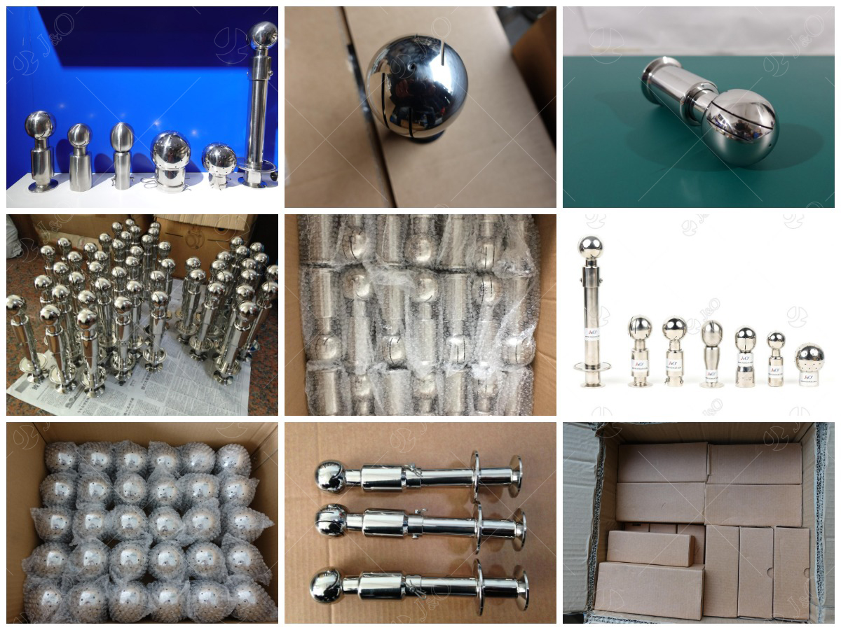 Sanitary Stainless Steel Clamped Rotary Spray Cleaning Ball