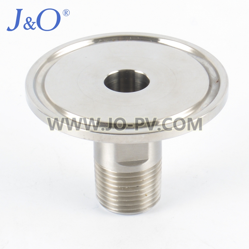Sanitary Stainless Steel Pipe Long Type Male-Clamped Adapter