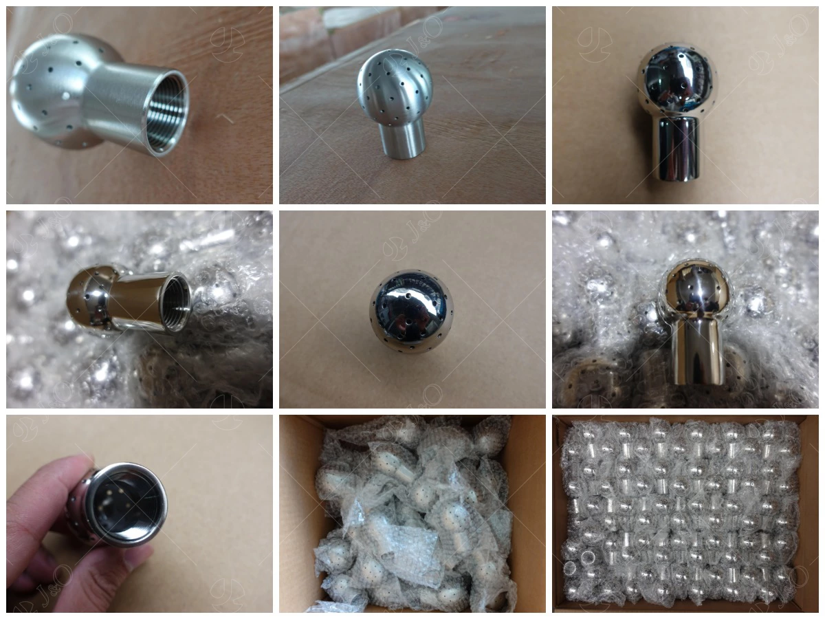 Sanitary Stainless Steel Bolted Fixed Cleaning Ball