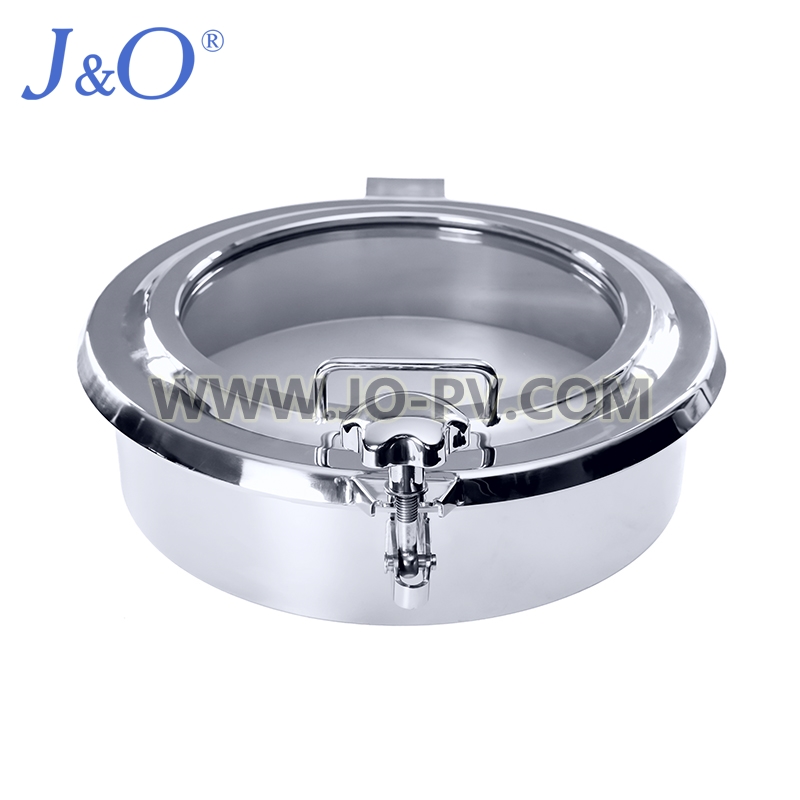 Hygienic Stainless Steel Round Manhole Cover With Sight Glass