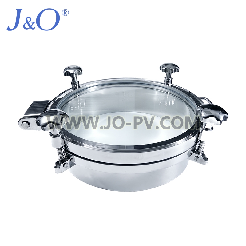 Sanitary Stainless Steel Manhole With Full View Sight Glass