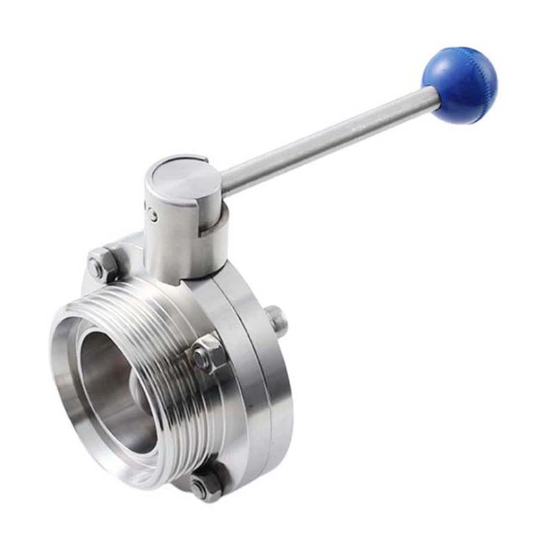 Sanitary Stainless Steel Male Welded Butterfly Valve