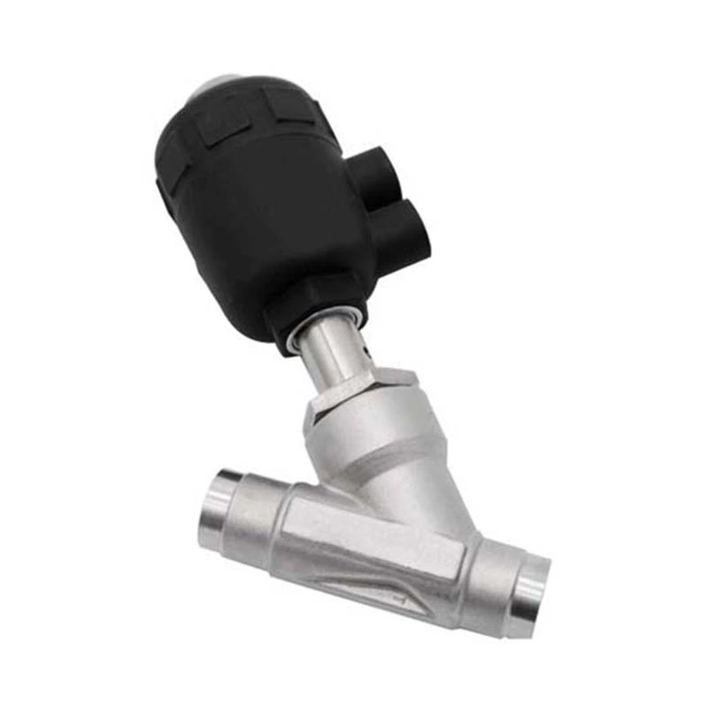 Pneumatic Welded Angle Seat Valve With Plastic Actuator