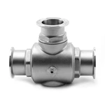 Sanitary Stainless Steel Auto Tri Clamp Three Way Ball Valve