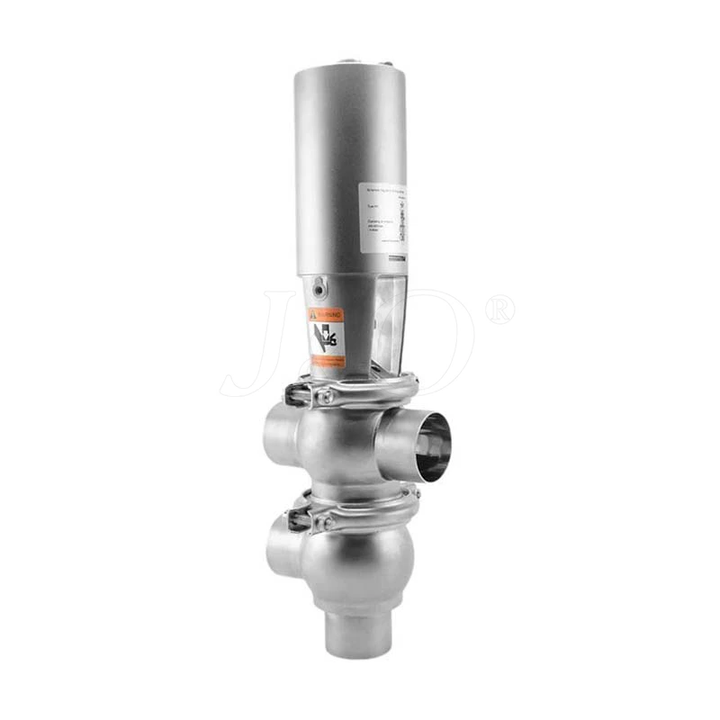 Sanitary Stainless Steel Pneumatic TL Type Welded Reversing Valve