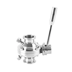 Hygienic Stainless Steel Clamped Butterfly Ball Valve