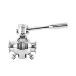 Hygienic Stainless Steel Clamped Butterfly Ball Valve