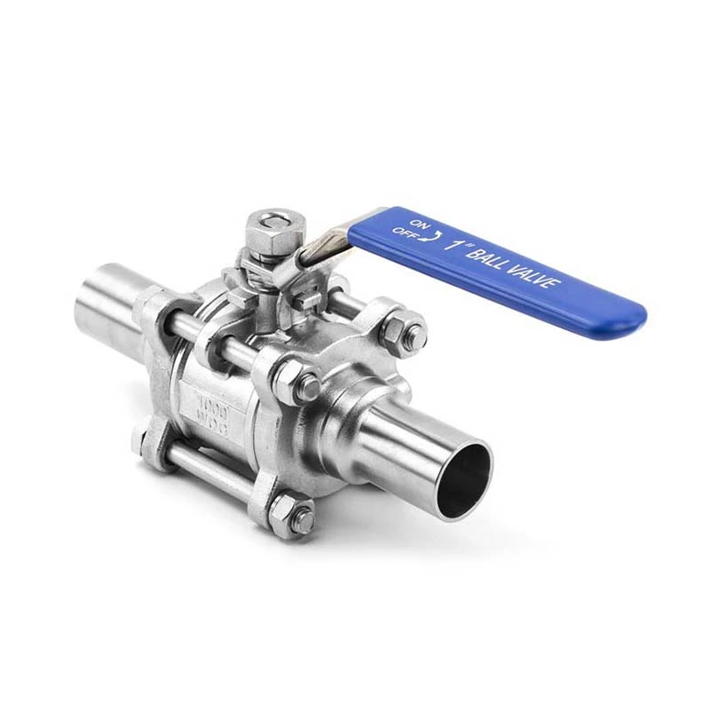 Three-Piece Sanitary Weld Ball valve