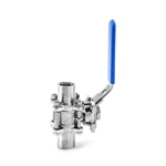 Sanitary Stainless Steel Manual Female Three Pieces Ball Valve