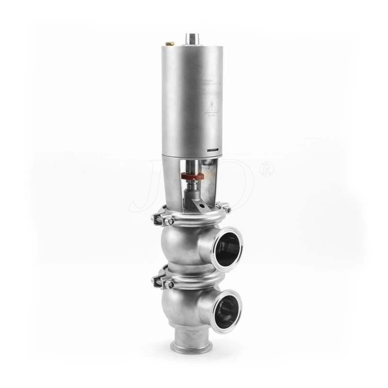 Sanitary Stainless Steel Pneumatic Clamp Divert Valve