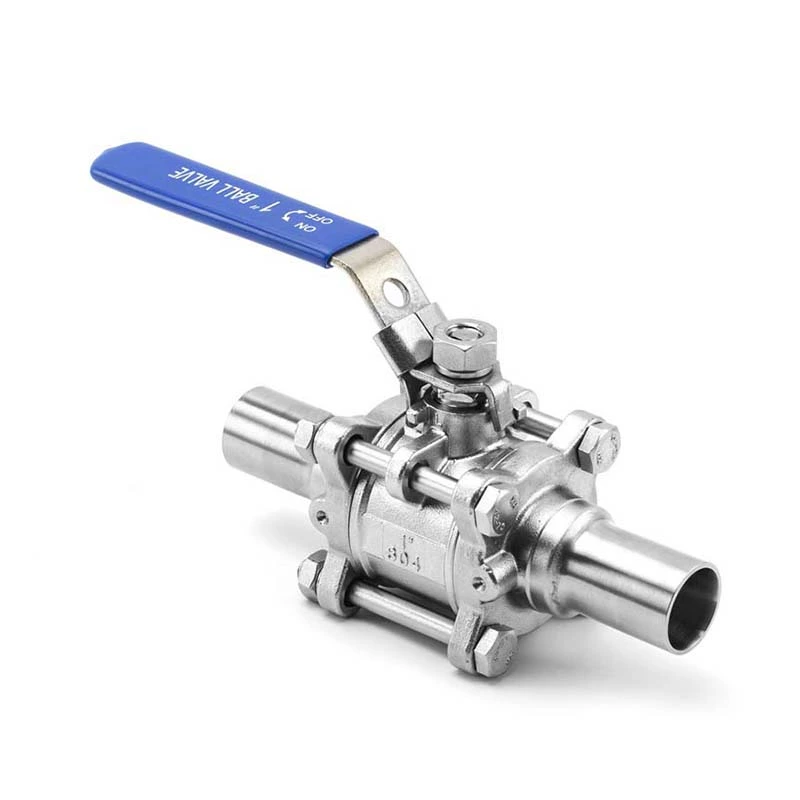 Three-Piece Sanitary Weld Ball valve