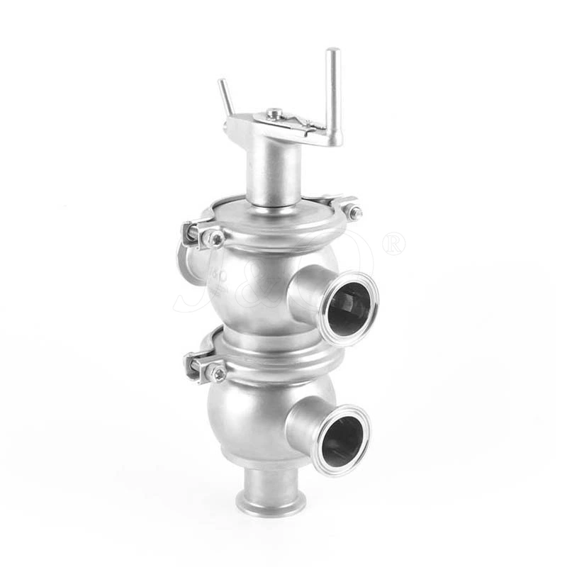 Stainless Steel Sanitary TL Type Manual Clamp Divert Valve