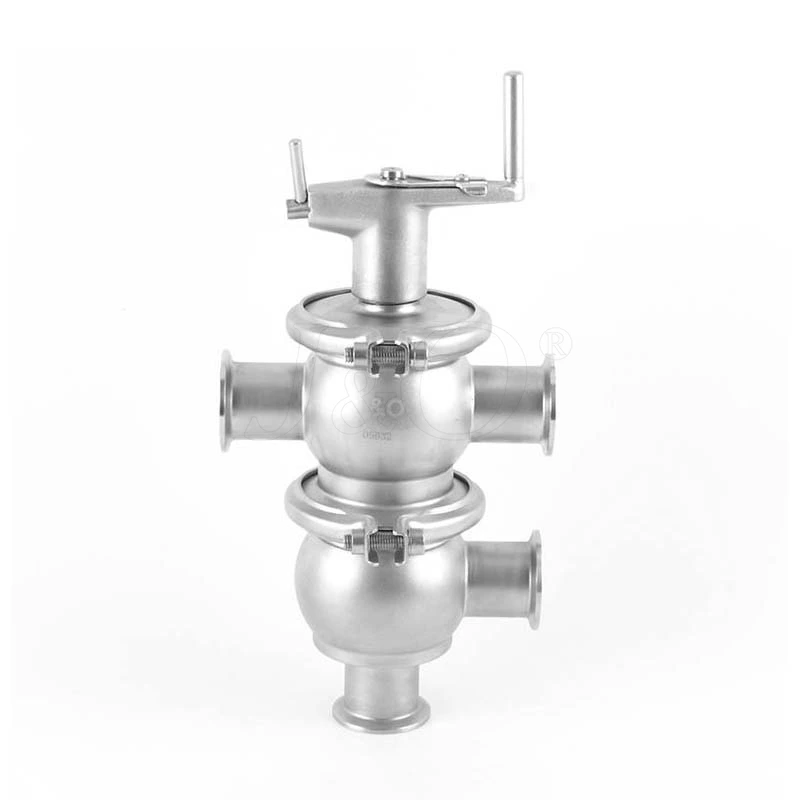 Stainless Steel Sanitary TL Type Manual Clamp Divert Valve