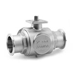 Sanitary Stainless Steel Auto Tri Clamp Three Way Ball Valve