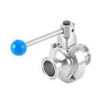 Sanitary Stainless Steel Tri-clamp Butterfly Ball Valve