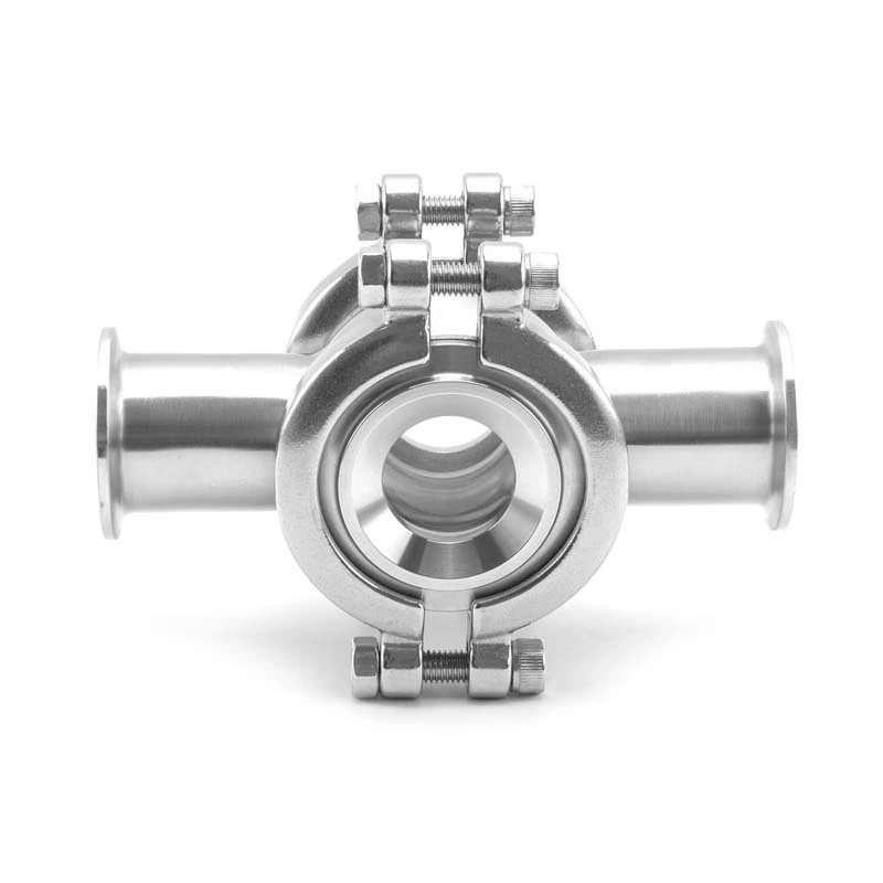 Sanitary Stainless Steel Cross Type Clamped Sight Glass