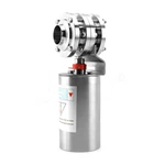 Pneumatic Sanitary Stainless Steel Butt Weld Three Pieces Butterfly Valve