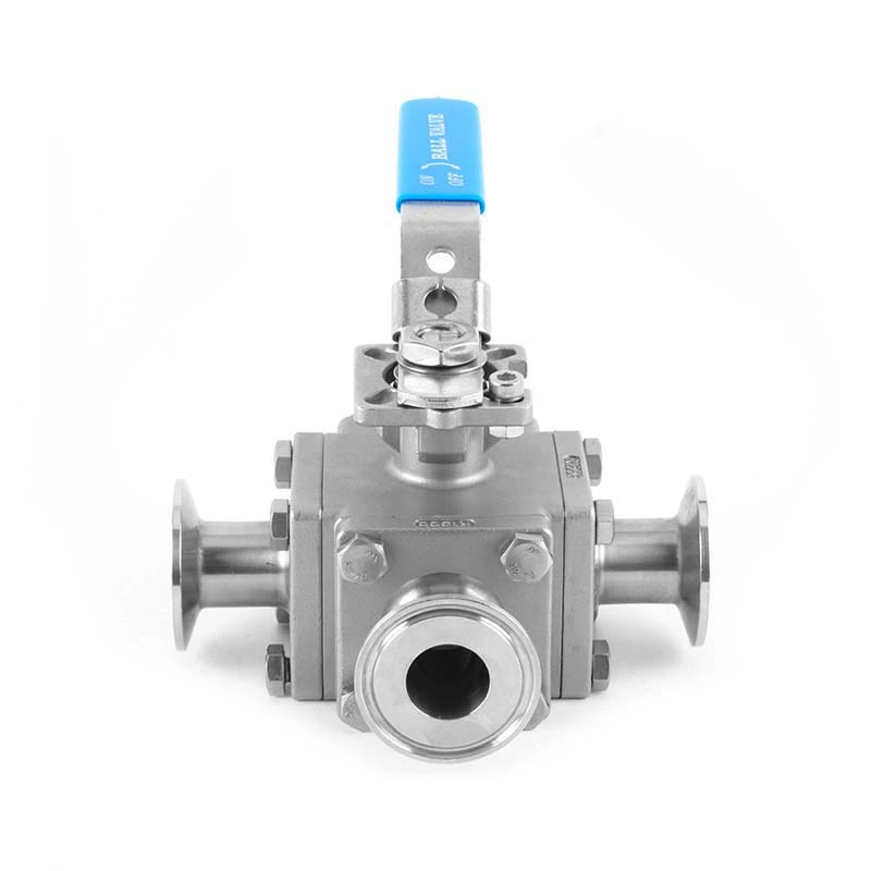 Three-way Sanitary Clamp Ball Valve