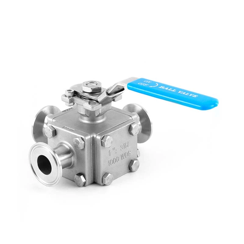 Three-way Sanitary Clamp Ball Valve