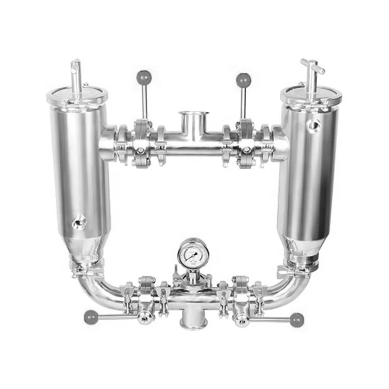 Sanitary Stainless Steel Strainer Air Water Duplex Filter