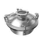 Sanitary Stainless Steel Tank Parts Round High Pressure Manhole Cover