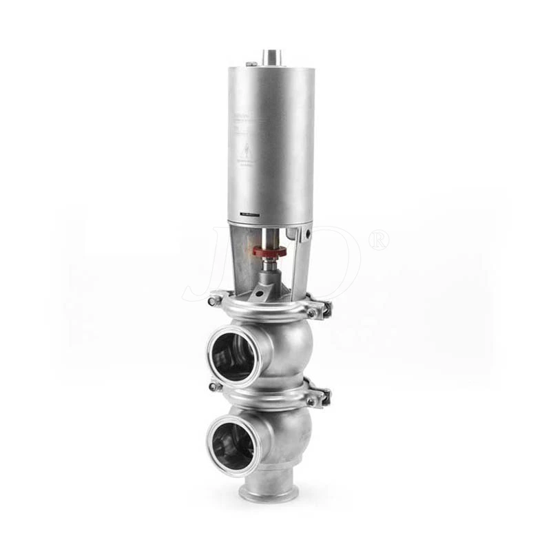 Sanitary Stainless Steel Pneumatic Clamp Divert Valve