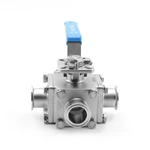 Four-way Sanitary Clamp Ball Valve