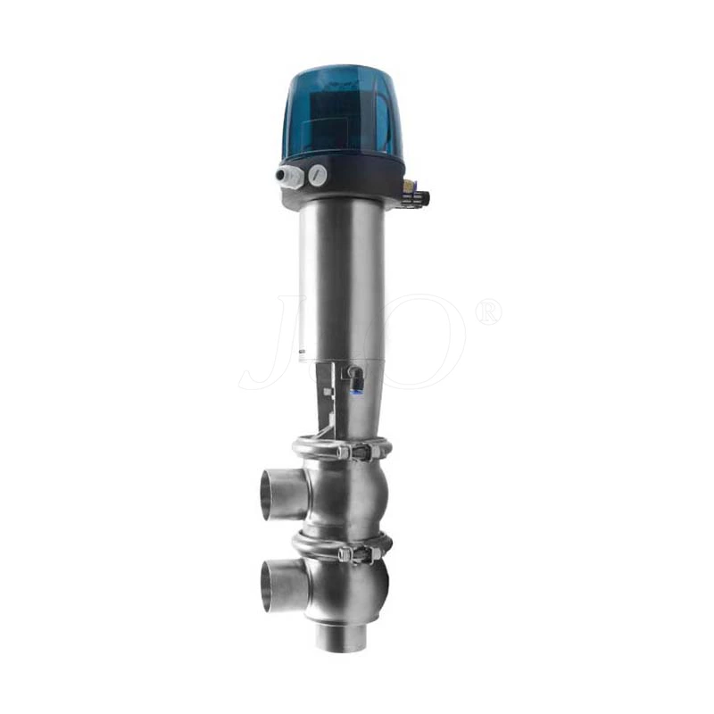 Sanitary Stainless Steel Penumatic Welding LL Type Reversing Valve With C Top