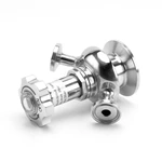 Aseptic Sterile Stainless Steel Manual Sampling Valve With Indicator