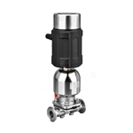 Pneumatic Sanitary Stainless Steel Clamped Diaphragm Valve with Positioner