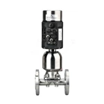 Pneumatic Sanitary Stainless Steel Flange Diaphragm Valve with Positioner