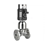 Pneumatic Sanitary Stainless Steel Flange Diaphragm Valve with Positioner