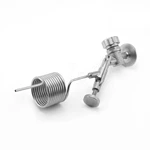 Sanitary Zwickel Knob Style Sampling Valve With Pig Tail Proof Coil