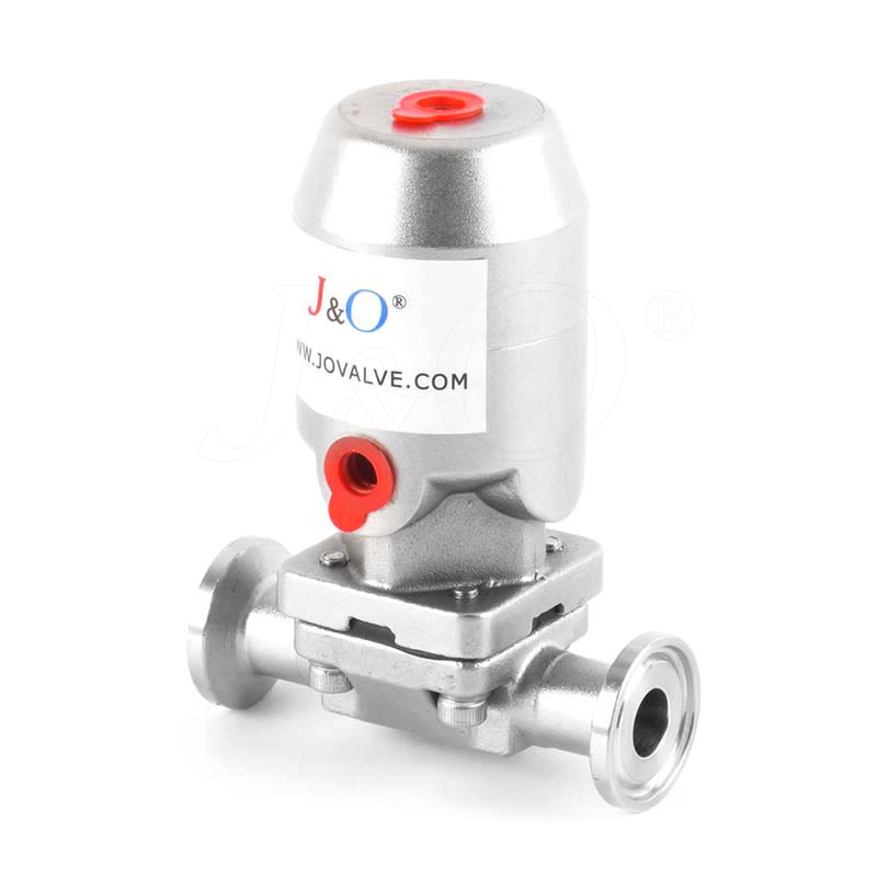 Sanitary Stainless Steel Tri Clamp Pneumatic Diaphragm Valve With Stainless Steel Actuator