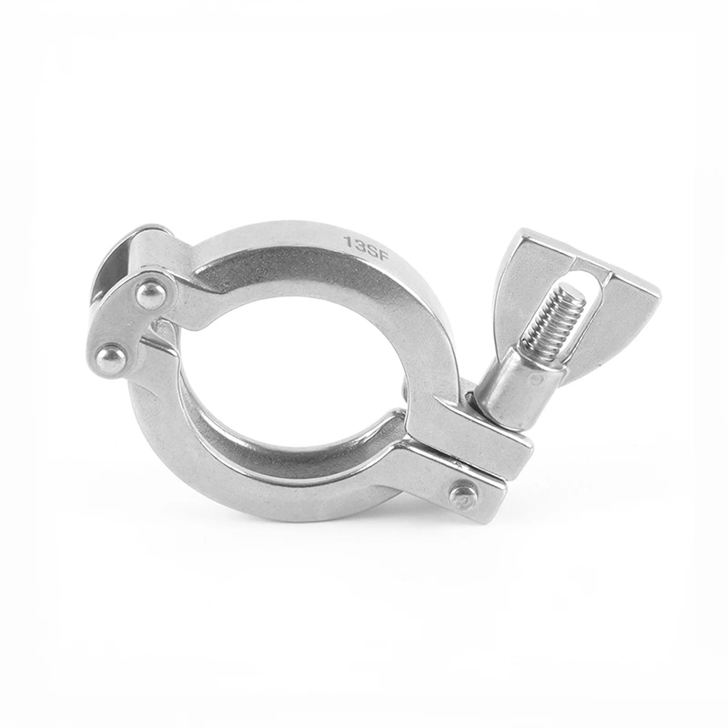 Sanitary Stainless Steel 13SF Double Pin Pipe Clamp