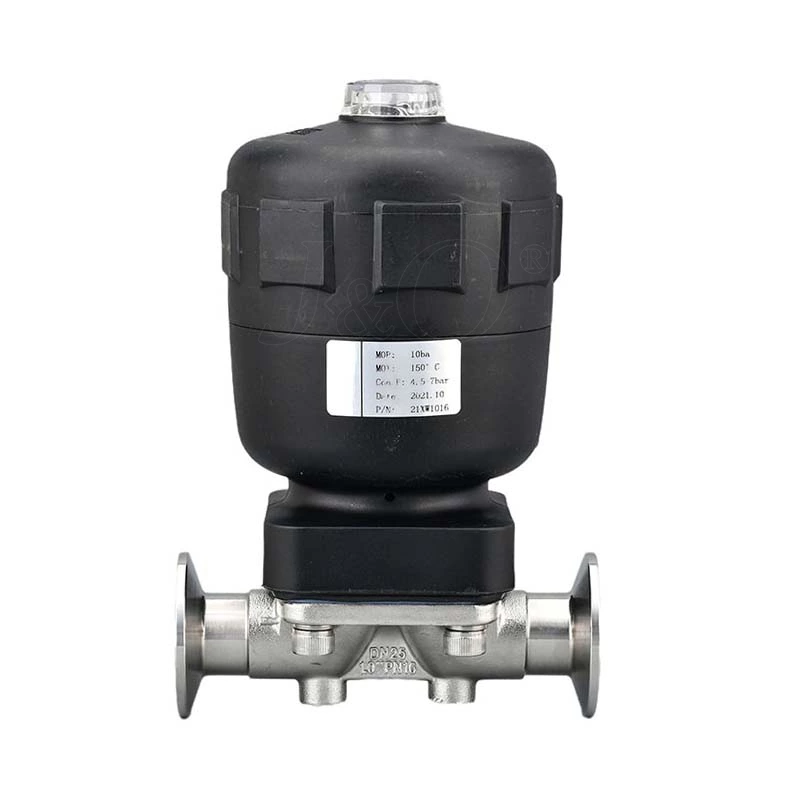 Sanitary Stainless Steel Pneumatic Clamp Diaphragm Valve