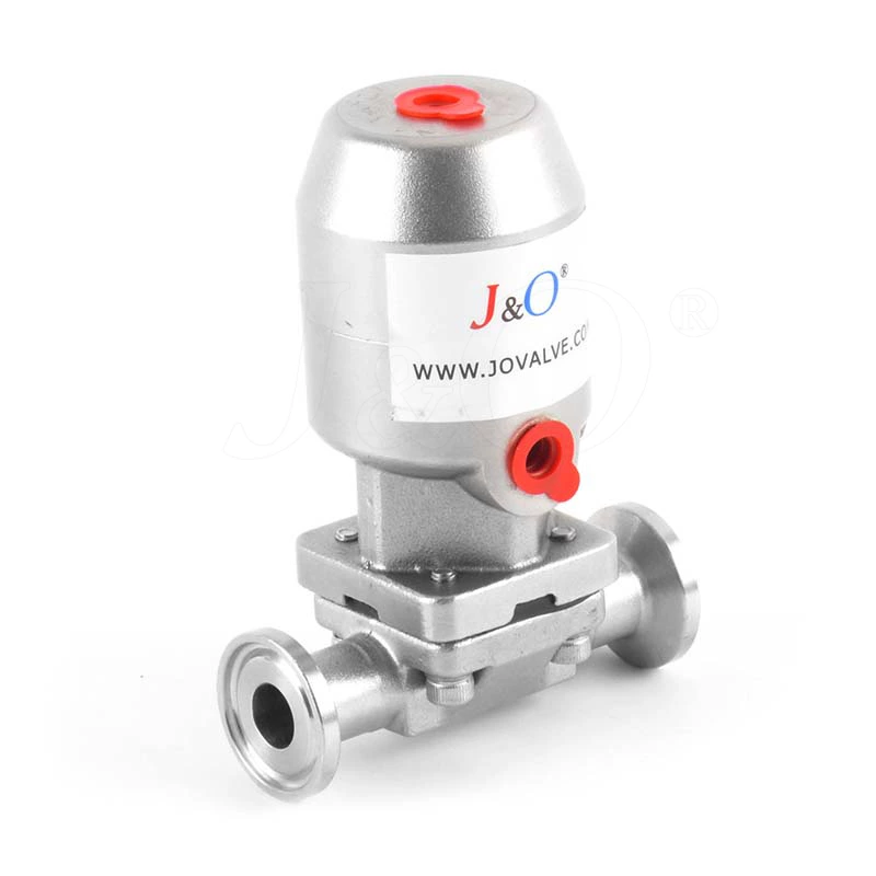 Sanitary Stainless Steel Tri Clamp Pneumatic Diaphragm Valve With Stainless Steel Actuator