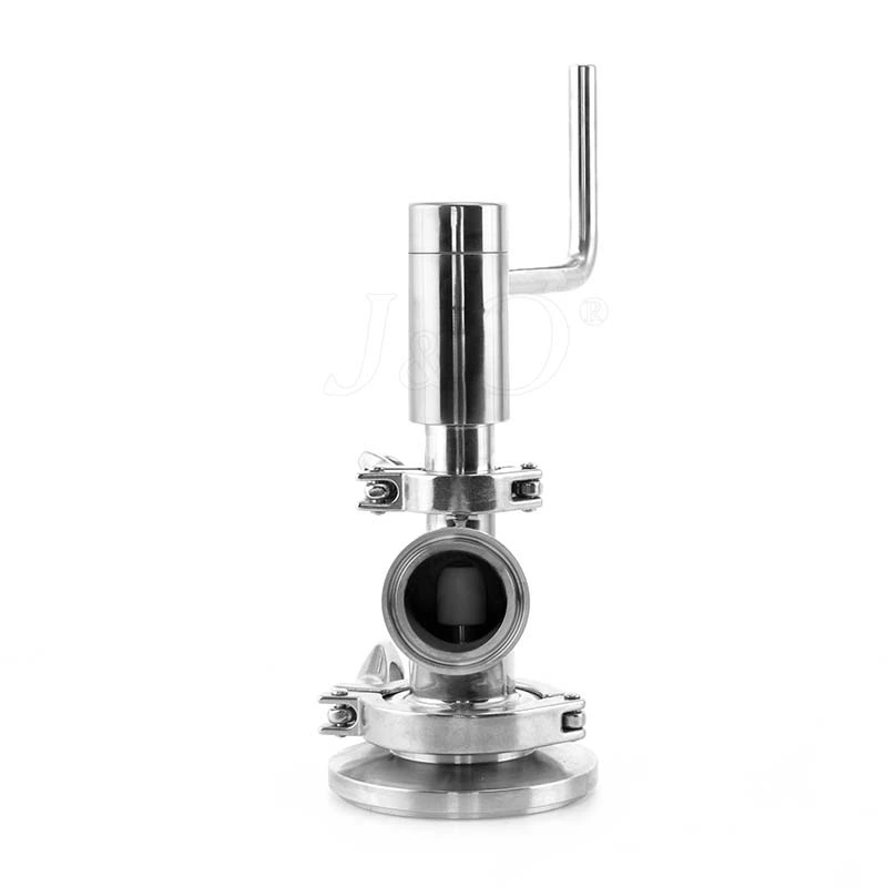 Hygienic Stainless Steel W Type Manual Tank Bottom Valve