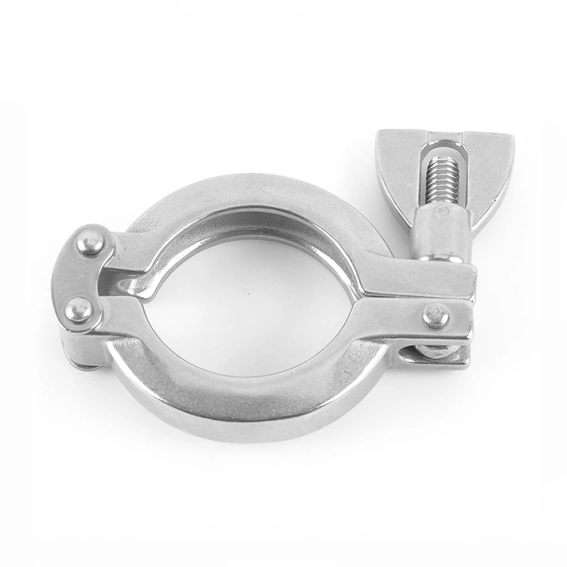 Sanitary Stainless Steel 13SF Double Pin Pipe Clamp