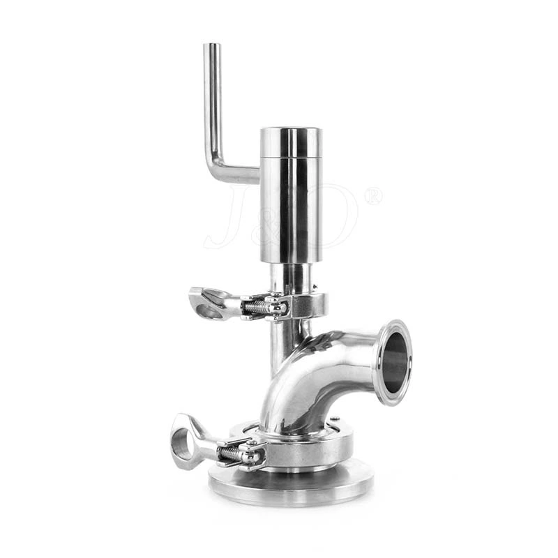 Hygienic Stainless Steel W Type Manual Tank Bottom Valve