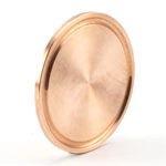 Copper Sanitary Tri Clover Blank Blind Cap