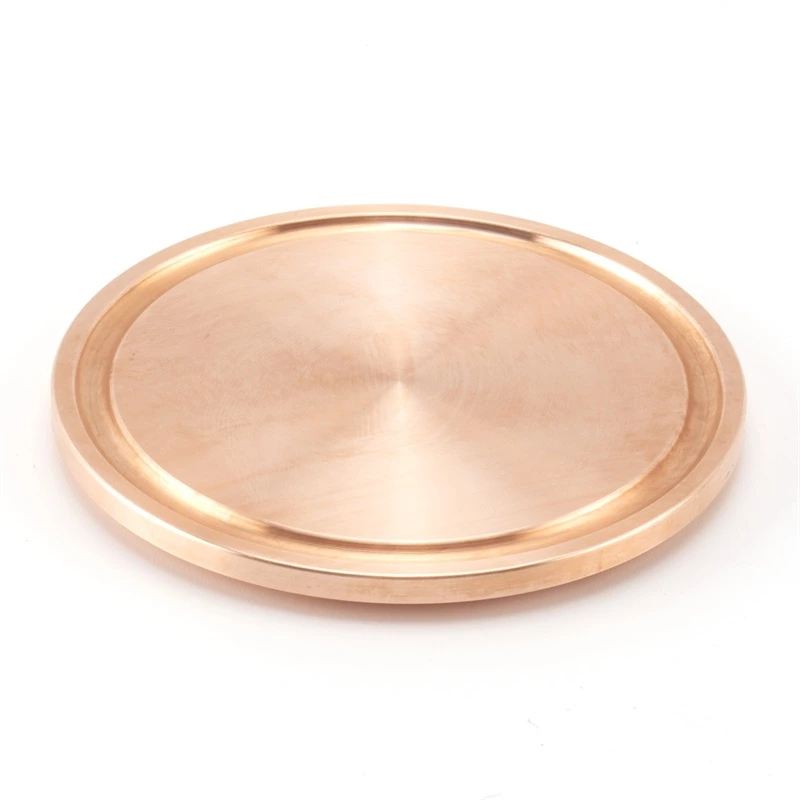 Copper Sanitary Tri Clover Blank Blind Cap